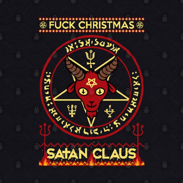 SATAN CLAUS SWEATER | FUCK CHRISTMAS by dinshoran